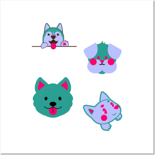 cute lovely dogs staring at you to move your U... for excited pet lover only Posters and Art